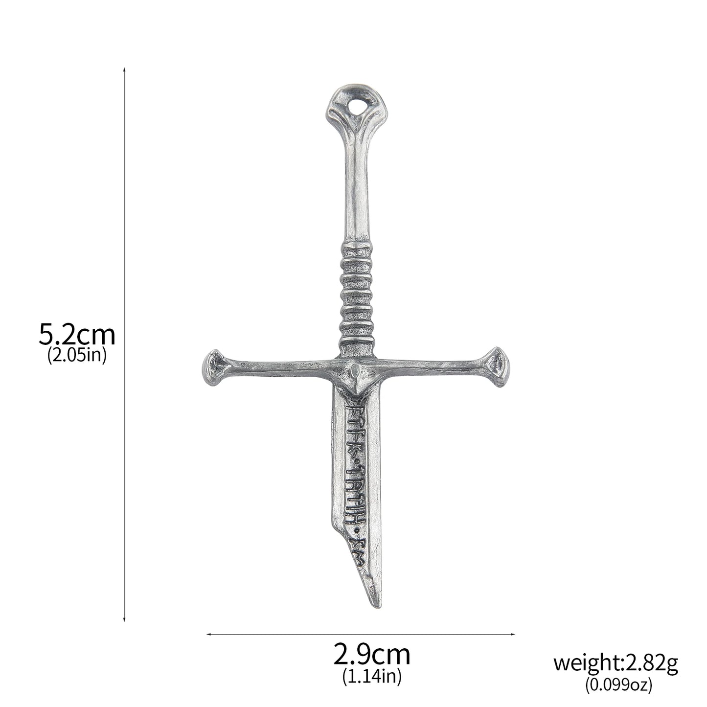 Pendentif Epée Tarsil brisée Seigneur des Anneaux !